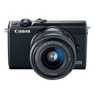 Amazon Renewed Canon EOS M100 Mirrorless Camera w/15-45mm Lens - Wi-Fi, Bluetooth, and NFC Enabled (Black) (Renewed)