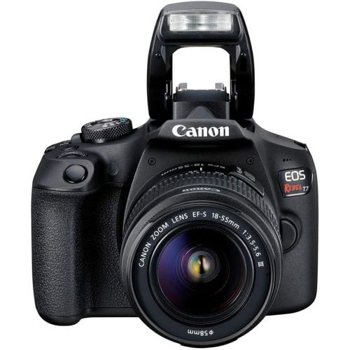  Amazon Renewed Canon EOS Rebel T7 DSLR Camera with 18-55mm Lens Starter Bundle + Includes: EOS Bag + Sandisk Ultra 64GB Card + Clean and Care Kit + More (Renewed)