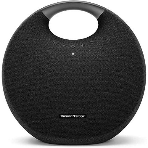  Amazon Renewed Harman Kardon Onyx Studio 6 Wireless Bluetooth Speaker - IPX7 Waterproof Extra Bass Sound System with Rechargeable Battery and Built-in Microphone - Black (Renewed)