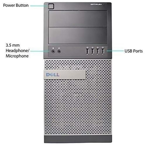  Amazon Renewed Dell Optiplex 9020 Tower Premium Business Desktop Computer (Intel Quad Core i5 4670, 8GB RAM, 128GB SSD + 2TB HDD, DVD, WiFi, Windows 10 Professional) (Renewed) (9020 i5 2TB HDD)