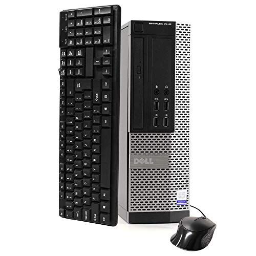  Amazon Renewed Desktop Computer PC Compatible With Dell OptiPlex 7020, Quad Core i5 3.3GHz, 8GB RAM, 1TB HDD, DVD, Keyboard, Mouse, WiFi and Bluetooth, Windows 10 Professional (Renewed)