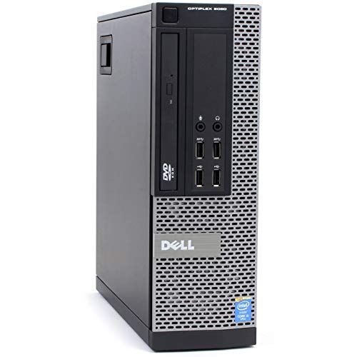  Amazon Renewed Dell Optiplex 9020 Small Form Desktop, Quad Core i5 4570 3.2Ghz, 8GB DDR3 RAM, 256GB SSD Hard Drive, DVD RW, Windows 10 Pro (Renewed)