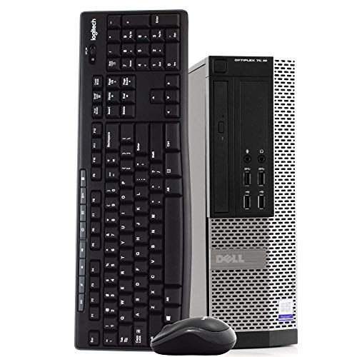  Amazon Renewed Dell OptiPlex 7020 Small Form Space Saving PC Desktop Computer, Intel i5 4590 3.3GHz, 8GB RAM 500GB Hard Drive, Windows 10 Pro, Wireless Keyboard & Mouse, New 16GB Flash Drive, DVD