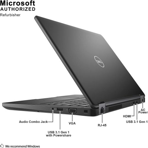  Amazon Renewed Dell Latitude 5490 / Intel 1.7 GHz Core i5 8350U Quad Core CPU / 16GB RAM / 512GB SSD / 14 FHD (1920 x 1080) Display / HDMI / USB C / Webcam / Windows 10 Pro (Renewed)