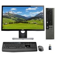 Amazon Renewed Dell Optiplex 780 USFF with Intel 3GHz, 8GB, 250GB SSD, 24 Monitor, Wireless Keyboard and Mouse, WiFi, Win 10 Pro (Renewed)