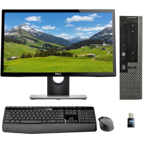  Amazon Renewed Dell Optiplex 780 USFF with Intel 3GHz, 8GB, 250GB SSD, 24 Monitor, Wireless Keyboard and Mouse, WiFi, Win 10 Pro (Renewed)