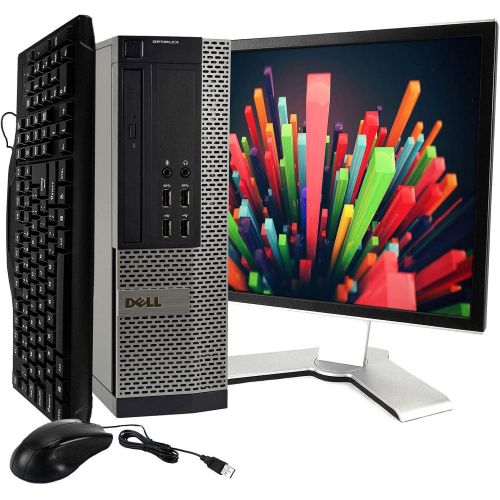  Amazon Renewed Dell Optiplex SFF Computer PC (Intel Core i5 Processor, 17 Inch LCD Monitor (Brands May Vary) 4GB Ram, Fast 128GB New SSD, 500GB HDD, WiFi, BT 4.0, DVD RW) Windows 10 (Renewed)