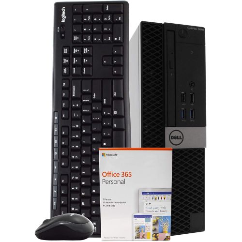  Amazon Renewed Dell OptiPlex 5040 Small Form PC Desktop Computer, Intel i5 6500, 16GB RAM, 2TB Hard Drive, Microsoft Office 365 Personal, Windows 10 Pro, Wireless Keyboard & Mouse, DVD, WiFi, HDM