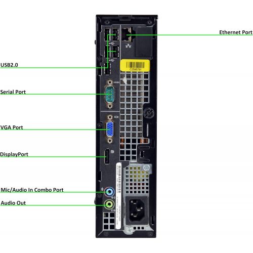 Amazon Renewed Dell Optiplex 990 USFF, Core i5 2400S 2.5GHz, 4GB RAM, 250GB Hard Drive, DVDRW, Windows 10 Pro 64bit, (Renewed)