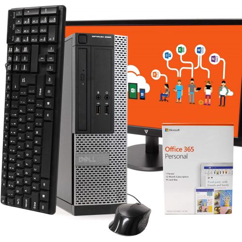  Amazon Renewed Dell Optiplex 3020 Desktop Computer PC, Intel Quad Core i5, 512GB SSD Storage, 8GB DDR3 RAM, Windows 10 Pro, DVD, WiFi, 22in Monitor, USB Keyboard and Mouse, Bluetooth Included (Re