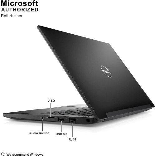  Amazon Renewed Dell Latitude 7480 14 Inch Business Laptop, Intel Core i7 6600U up to 3.4GHz, 8G DDR4, 256G SSD, HDMI, DP, Windows 10 Pro 64 Bit Multi Language Support English/French/Spanish(Renew