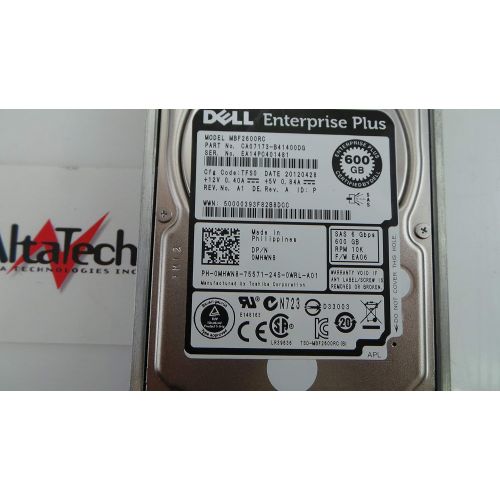  Amazon Renewed Dell MHWN8 EQUALLOGIC 600GB SAS 10K 6GBPS 2.5 MBF2600RC