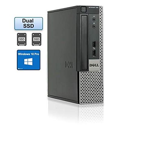  Amazon Renewed Dell OptiPlex 790 Dual SSD Ultra Small Form Factor Desktop PC Intel i5 2400s up to 3.30 GHz 8GB RAM 120GB SSD + 120GB SSD WiFi & Bluetooth Windows 10 pro 64 bit (Renewed)