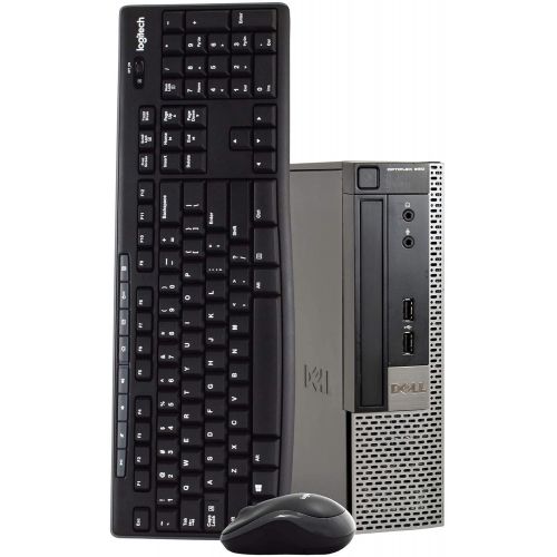  Amazon Renewed Dell OptiPlex 990 Ultra Small Space Saving PC Desktop Computer, Intel Quad Core i5, 8GB RAM, 500GB HDD, Windows 10 Pro, New 16GB Flash Drive, Wireless Keyboard & Mouse, DVD, WiFi (