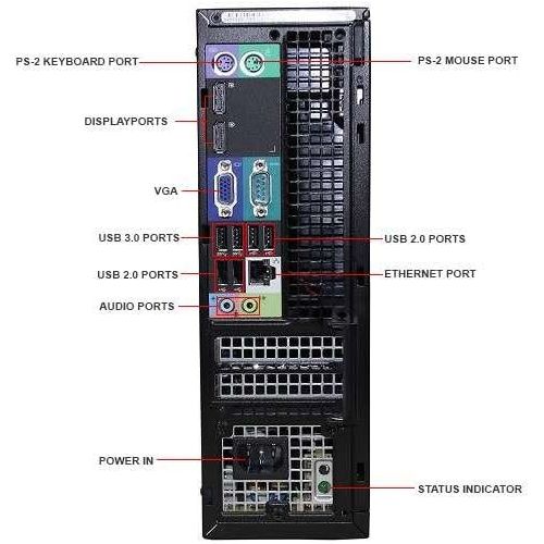  Amazon Renewed Dell Optiplex 7020 SFF, Core i5 4570 3.2GHz, 16GB RAM, 480GB Solid State Drive, DVDRW, Windows 10 Pro 64Bit (Renewed)