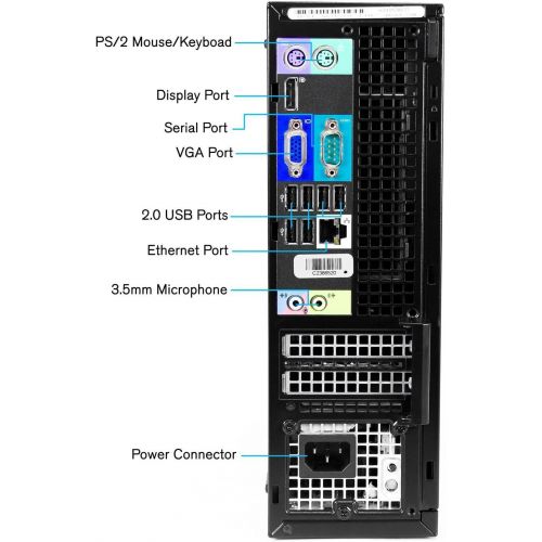  Amazon Renewed Dell Optiplex 990 SFF Flagship Premium Business Desktop Computer (Intel Quad Core i5 2400 Up To 3.4GHz, 16GB RAM, 2TB HDD, DVD, WiFi, VGA, DisplayPort, Windows 10 Professional) (Re