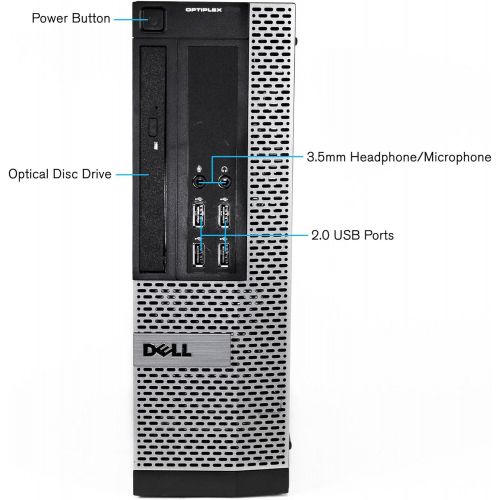  Amazon Renewed Dell Optiplex 990 SFF Flagship Premium Business Desktop Computer (Intel Quad Core i5 2400 Up To 3.4GHz, 16GB RAM, 2TB HDD, DVD, WiFi, VGA, DisplayPort, Windows 10 Professional) (Re