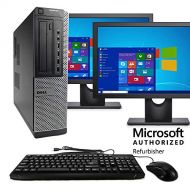 Amazon Renewed Dell Optiplex 9010 Desktop PC, Intel Core i5 3470 3.2 GHz, 8 GB RAM, 500 GB HDD, Keyboard & Mouse, Wi Fi, Dual 17 Monitors (Brands Vary), DVD, Windows 10 (Renewed)