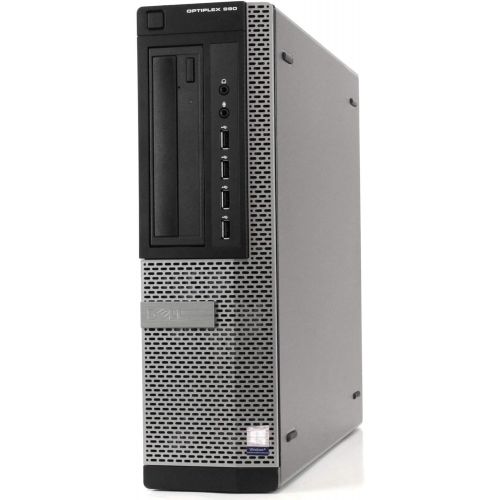  Amazon Renewed Dell OptiPlex 990 Desktop Computer Package Intel Quad Core i5 3.1 GHz, 8GB RAM, 500GB HDD, 17 Inch LCD, DVD, Keyboard, Mouse, USB WiFi Adapter, Windows 10 (Renewed)