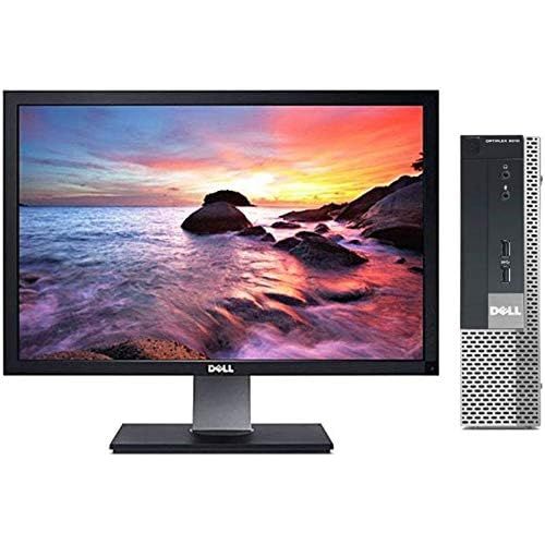  Amazon Renewed Dell Optiplex Ultra Small USFF Desktop Computer PC (Intel Core i5, 4 GB Ram, 128 GB SSD, WiFi, DVD RW) 17in Dell Monitor Windows 10 (Renewed)