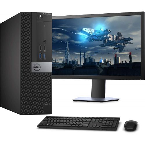  Amazon Renewed Dell OptiPlex Small Form Desktop Computer, Intel Core i5 6500, 3.2GHz, 16GB Ram, 512GB M.2 SSD,Wireless Keyboard & Mouse, WiFi Bluetooth, HDMI, Dell New 19 LCD Monitor, Win 10 Pro