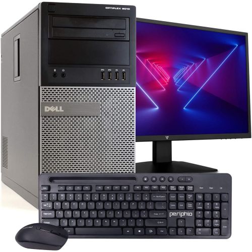  Amazon Renewed Dell OptiPlex 9010 MT PC Desktop Computer, Intel i5 3470 3.2GHz, 8GB RAM, 500GB HDD, Windows 10 Pro, New 23.6 FHD V7 LED Monitor, New Periphio Keyboard & Mouse, New 16GB Flash Driv