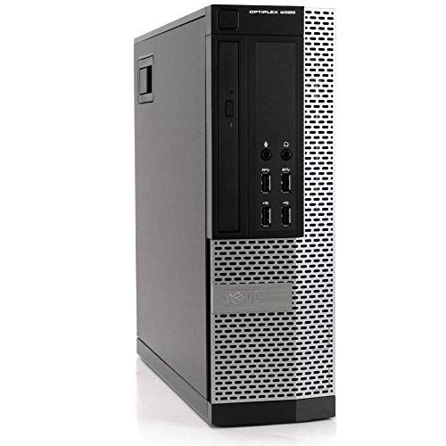  Amazon Renewed Dell Optiplex 9020 Small Form Desktop, Quad Core i5 4570 3.2Ghz, 4GB DDR3 RAM, 256GB SSD Hard Drive, DVD RW, Windows 10 (Renewed)