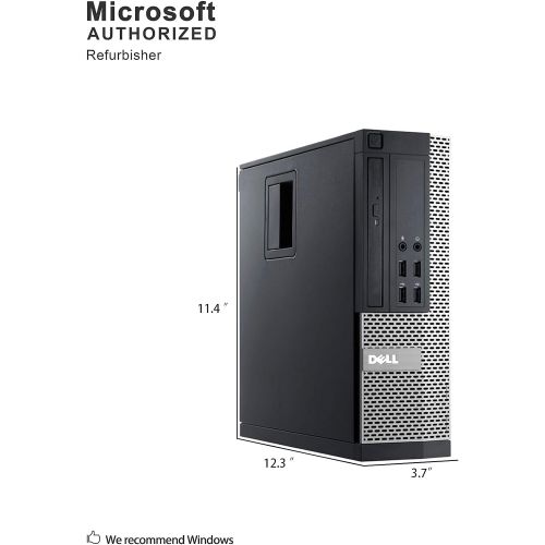  Amazon Renewed Dell Optiplex 990 Business Small Form Factor SFF Desktop Computer, Intel Quad Core i5 2400 3.1Ghz CPU, 8GB RAM, 500GB HDD, DVD, VGA, DisplayPort, Windows 10 Professional (Renewed)