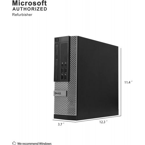  Amazon Renewed Dell Optiplex 990 Business Small Form Factor SFF Desktop Computer, Intel Quad Core i5 2400 3.1Ghz CPU, 8GB RAM, 500GB HDD, DVD, VGA, DisplayPort, Windows 10 Professional (Renewed)