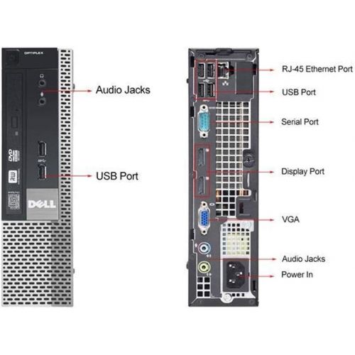  Amazon Renewed Dell OptiPlex 790 Dual Hard Drive Ultra Small Form Factor Desktop PC Intel i5 2400s up to 3.30 GHz 8GB RAM 120GB SSD 500GB SATA Hard Drive WiFi & Bluetooth Windows 10 pro