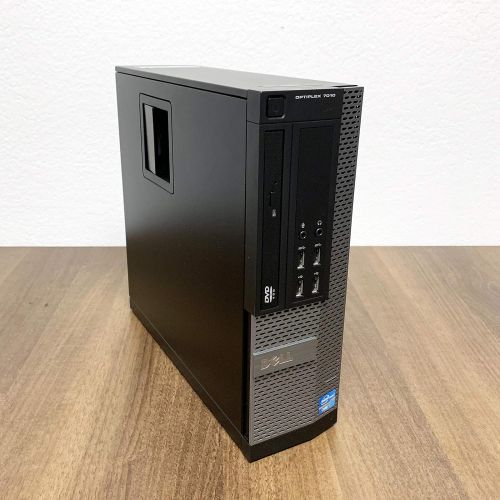  Amazon Renewed Dell Optiplex 7010 Small Form Desktop, Intel Quad Core i7 3770 3.4Ghz, 8GB RAM, 128GB SSD Hard Drive, DVD RW, Windows 10 (Renewed)