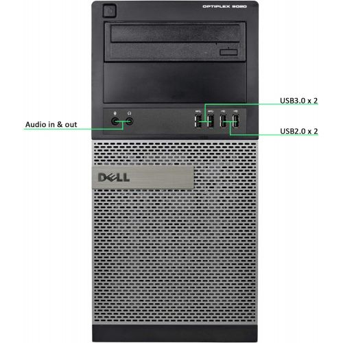  Amazon Renewed Dell Optiplex 9020 Mini Tower Desktop, Quad Core i7 4770 3.4Ghz, 16GB DDR3 RAM, 256GB SSD Hard Drive, Windows 10 Pro (Renewed)