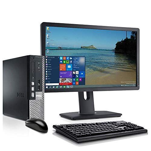  Amazon Renewed DELL Desktop Computer Package with 22 Monitor, Intel Core 2 Duo 3.0G, 8G DDR3, 120G SSD, VGA, DP, Windows 10, 64 bit Multi Language Support English/Spanish/French (C2D)(Renewed)