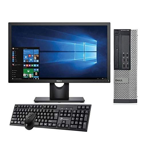  Amazon Renewed Dell Optiplex 9020 SFF Desktop Computer, Intel Quad Core i5 4570 3.2 GHz, 8GB DDR3 Ram, 500GB HDD, DVD, Windows 10 Professional, 22 inch Monitor. Free Keyboard,Mouse,WiFi Adapter (