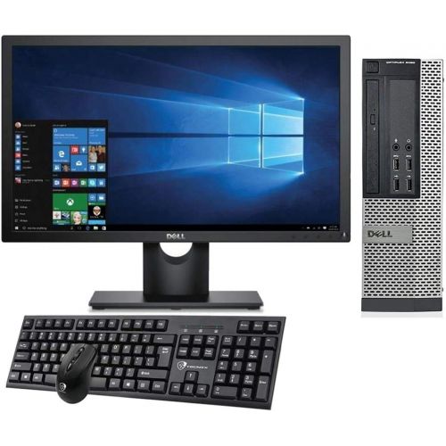  Amazon Renewed Dell Optiplex 9020 SFF Desktop Computer, Intel Quad Core i5 4570 3.2 GHz, 8GB DDR3 Ram, 500GB HDD, DVD, Windows 10 Professional, 22 inch Monitor. Free Keyboard,Mouse,WiFi Adapter (