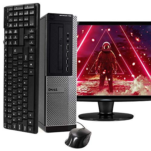  Amazon Renewed Dell OptiPlex 790 Computer Bundle With Accesory Pack Intel Quad Core i5 3.1GHz, 16GB, 2TB HDD, DVD, Windows 10 Pro, USB Bluetooth & WiFi, 22 Inch LCD, Keyboard, Mouse (Renewed)