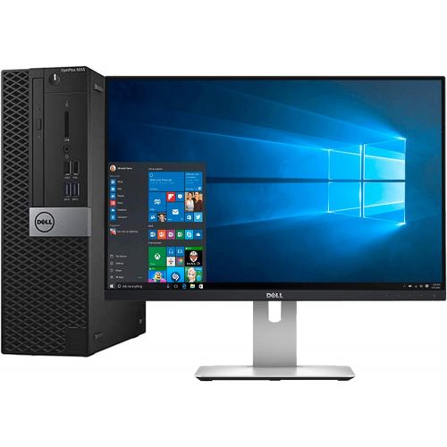  Amazon Renewed Dell Optiplex 5055 Small Form Factor, AMD Ryzen 3 2200G pro X4 3.4GHz, 8GB Ram 256GB SSD, 24 LCD Included Windows 10 pro English/Spanish (Renewed)