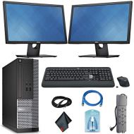 Amazon Renewed Dell OptiPlex 3020 Desktop Computer Intel Core i5 i5 4590 3.30 GHz + Wireless Keyboard & Mouse + (2) Dual 22 Inch Monitors (Renewed)