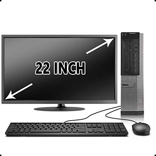  Amazon Renewed Dell Optiplex 7010, Intel Quad Core i5 3.2 GHz, 16 GB Ram, 2 TB HDD, 22 LCD, DVD, WiFi, Keyboard, Windows 10 in oeProin (Renewed)