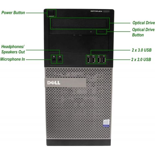  Amazon Renewed Dell OptiPlex 9020 Tower Computer Desktop PC, Intel Core i7 4970K 4.00GHz, 16GB Ram, 512 M.2 SSD, WiFi Bluetooth, DVD Drive, Nvidia GeForce GT 1030 2GB DDR5, Windows 10 Professiona