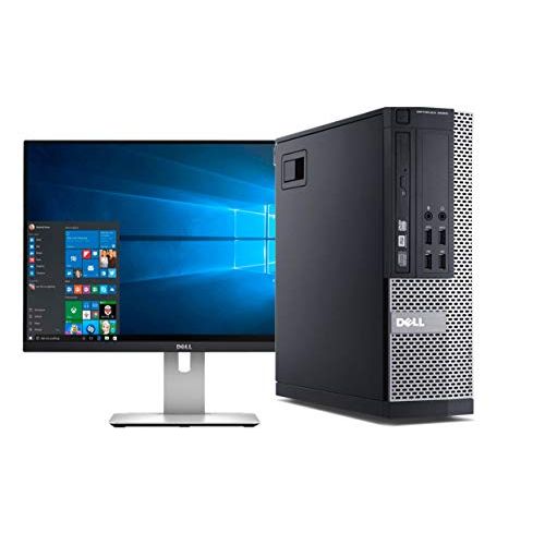  Amazon Renewed Dell Optiplex 9020 Small Form Factor Desktop PC, Intel Core i5 4570, 16GB Ram, 2TB SATA Drive + 512GB SSD WiFi, DVD RW, 24 LCD, Windows 10 Pro (Renewed)