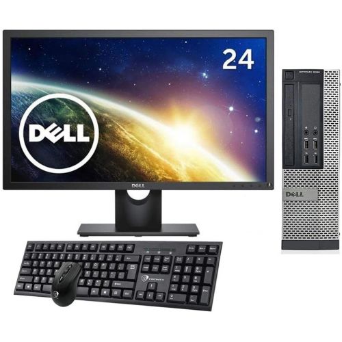  Amazon Renewed Dell Optiplex 9020 SFF Desktop Computer, Intel Quad Core i5 4570 3.2 GHz, 8GB DDR3 Ram, 250GB HDD, DVD, Windows 10 Professional, 24 inch Monitor. Free Keyboard,Mouse,WiFi Adapter(R