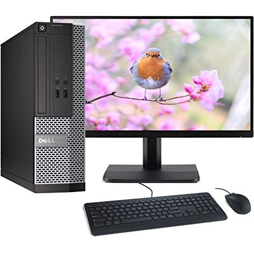  Amazon Renewed Dell OptiPlex 3020 SFF Computer Desktop PC, Intel Core i5 Processor, 8GB Ram, 120GB M.2 SSD, 500 GB HDD, New Dell 19 Inch MonitorKeyboard & Mouse, Wi Fi & Bluetooth, Win 10 Pro (Re