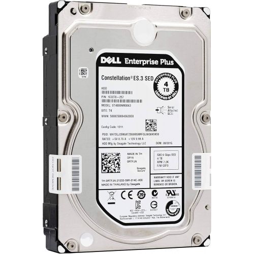  Amazon Renewed DELL ENTERPRISE CLASS 4TB 7.2K RPM SATA 3.5 6Gbps HARD DRIVE W/TRAY FOR PowerEdge R210 II R220 R310 R320 R410 R415 R420 R510 R515 R520 R710 R720 R720XD T110 II T310 T320 T410 T420