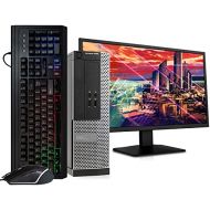 Amazon Renewed Dell Optiplex 3020 Desktop Computer PC, Intel Quad Core i5, 240GB SSD Storage, 8GB DDR3 RAM, Windows 10 Pro, DVD, WiFi, 24in Monitor, Wireless Keyboard and Mouse (Renewed)