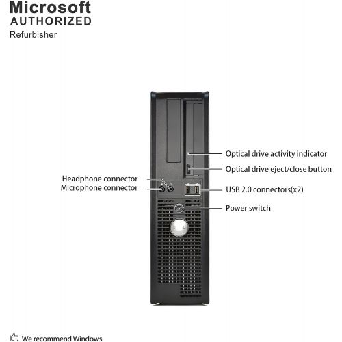  Amazon Renewed DELL Optiplex Desktop with 22in LCD Monitor (Core 2 Duo 3.0Ghz, 8GB RAM, 1TB HDD, Windows 10), Black (Renewed)