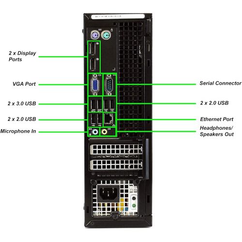  Amazon Renewed Dell OptiPlex 9020 SFF Computer Desktop PC, Intel Core i5 Processor, 8GB Ram, 256GB M.2 Solid State, Wireless Keyboard & Mouse, Wi Fi & Bluetooth, 1080p Webcam, 16 GB Flash Drive W