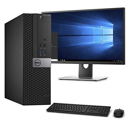  Amazon Renewed Dell OptiPlex Small Form Desktop Computer, Intel Core i5 6500, 3.2GHz, 16GB Ram, 1TB SSD,Wireless Keyboard & Mouse, WiFi Bluetooth, HDMI, Dell New 23.8 inch Monitor, Windows 10 Pro