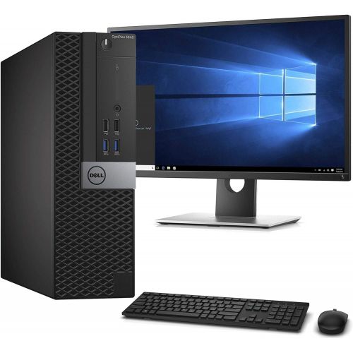  Amazon Renewed Dell OptiPlex Small Form Desktop Computer, Intel Core i5 6500, 3.2GHz, 16GB Ram, 1TB SSD,Wireless Keyboard & Mouse, WiFi Bluetooth, HDMI, Dell New 23.8 inch Monitor, Windows 10 Pro