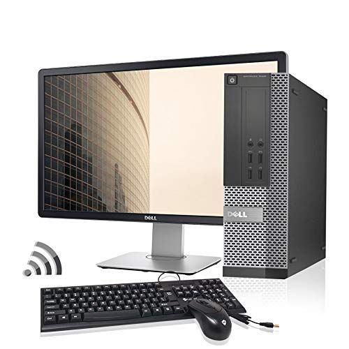  Amazon Renewed Dell 7020 Business High Performance SFF Desktop Computer PC with 24 Monitor (Intel Core i5 4570 3.2 GHz, 32G DDR3, 256 SSD, WiFi, DP Port, VGA, USB 3.0 Windows 10 Home 64 bit)(Rene